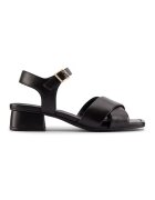Clarks Кожени сандали Serina с каишка с тока с масивен ток