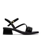 Clarks Кожени сандали Serina с масивен ток - Черен