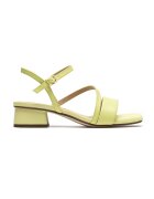 Clarks Кожени сандали Serina с масивен ток - Шам фъстък зелено