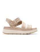 Clarks Кожени сандали Tuscan с равна платформа