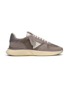 Clarks Маратонки Craftwick с велур - Сиво-кафяв/Светлокафяв