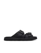 Clarks Мъжки чехли 26180885 - Естествена кожа - Черни