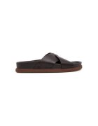 Clarks Мъжки чехли 26180888 - Естествена кожа - Кафяви