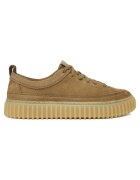 Clarks Мъжки кецове Torhill Lace - естествена кожа - кафяви