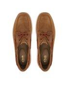 Clarks Мъжки мокасини естествена кожа бежови Бежов