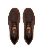 Clarks Мъжки обувки естествена кожа удобни кафяви