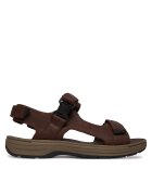 Clarks Мъжки сандали - естествена кожа - велкро - кафяви