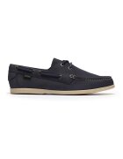 Clarks Мокасини Charmouth от набук - Въглен сиво/Тъмносин