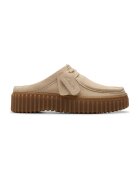 Clarks Сабо от кожа и велур с лого