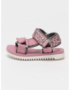 Clarks Сандали Peak Web с велкро и бродирано лого - Сив/Светлорозов