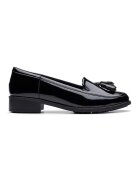 Clarks Скосени кожени мокасини Edge с пискюли