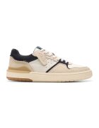 Clarks Спортни обувки Court Lite с велур - Бял/Тъмносин