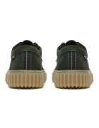 Clarks Текстилни кежуъл мокасини Torhill с велур Тъмнозелен