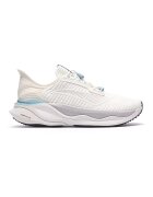 Clarks Текстилни спортни обувки с еластични връзки - Слонова кост/Мръснобял