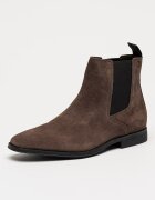 Clarks Велурени боти Paulton Easy тип Chelsea Кафяв
