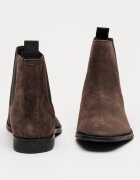 Clarks Велурени боти Paulton Easy тип Chelsea Кафяв