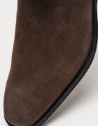 Clarks Велурени боти Paulton Easy тип Chelsea Кафяв