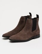 Clarks Велурени боти Paulton Easy тип Chelsea Кафяв
