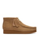 Clarks Велурени боти Wallabees с връзки