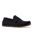 Clarks Велурени мокасини Corsley Bar Избеляло черно/Антрацитно сиво