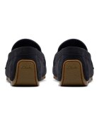 Clarks Велурени мокасини Corsley Bar Избеляло черно/Антрацитно сиво