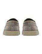 Clarks Велурени мокасини Lockford Сиво-бежов