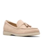 Clarks Велурени мокасини Narini Edge Бежов
