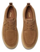 Clarks Велурени мокасини Polden Камел