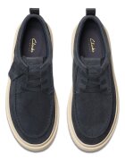 Clarks Велурени мокасини Polden Тъмносин