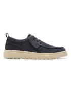 Clarks Велурени мокасини Polden Тъмносин