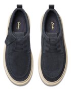 Clarks Велурени мокасини Polden Тъмносин