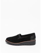 Clarks Велурени мокасини Sharon Dolly без закопчаване