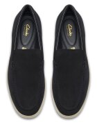 Clarks Велурени мокасини Torford с омекотени стелки Черен