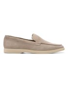 Clarks Велурени мокасини Torford с омекотени стелки Сиво-бежов