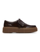 Clarks Велурени мокасини Torhill - Тъмнокафяв/Сиво-кафяв/Избеляло черно