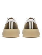 Clarks Велурени мокасини Torview Бял/Маслинено зелено