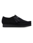 Clarks Велурени мокасини Wallabeeevo Черен