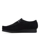 Clarks Велурени мокасини Wallabeeevo Черен