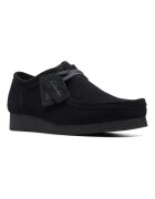 Clarks Велурени мокасини Wallabeeevo Черен