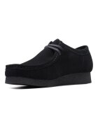 Clarks Велурени мокасини Wallabeeevo Черен
