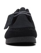 Clarks Велурени мокасини Wallabeeevo Черен