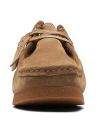Clarks Велурени мокасини Wallabeeevo Карамел
