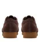 Clarks Велурени мокасини Wallabeeevo Тъмнокафяв