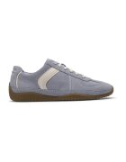 Clarks Велурени спортни обувки Meridor с лесно обуване - Прашно синьо/Мръснобял