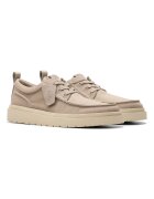 Clarks Велурени спортно-елегантни обувки Polden Сиво-бежов