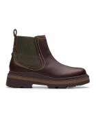 Clarks Водоустойчиви боти Hencroft Step Chelsea - Тъмнокафяв