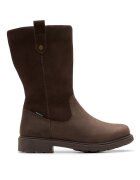 Clarks Водоустойчиви ботуши Astrol с цип Тъмнокафяв