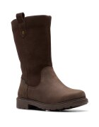 Clarks Водоустойчиви ботуши Astrol с цип Тъмнокафяв
