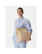 COCCINELLE Дамска чанта - естествена кожа - бежова - One Size INTL
