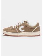 COCCINELLE Текстилни спортни обувки с нисък профил - Бял/Светлокафяв